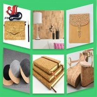 20*15cm20*30cm20*120cm Printed Natural Cork Wood Leather Fabric Sheets Sewing Bag Material Craft Strips Decor Roll DIY