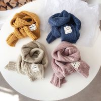 ┅  Autumn Winter Scarf For Kids New Fashion Childrens Knitted Scarf Baby Accessories Wool Knitting Warm Girl Boy Bufanda 1-12Years