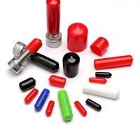 PVC Rubber Cap Protective Cable Insulation Round Steel Pipe Sheath Screw Threaded Plastic Sleeve End Cover