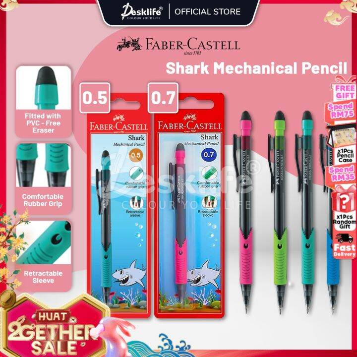 Desklife Faber Castell Shark 0.5 0.7 Mechanical Pencil 0.5mm 0.7mm (1s