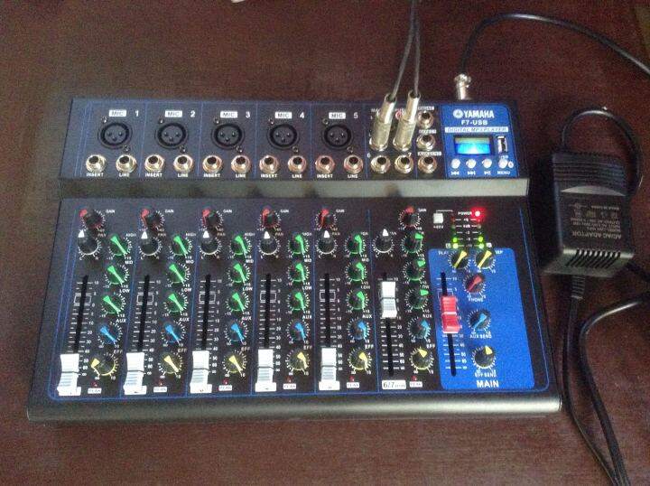 Yamaha F7-USB-BLK 7 Channel Professional Mixer MP3 player with USB port ...