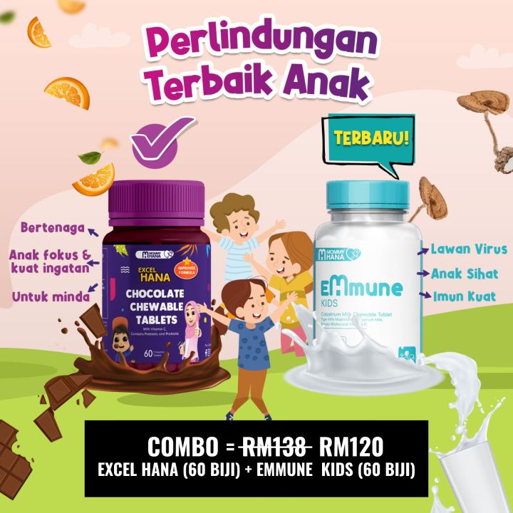 MOMMYHANA COMBO (EXCEL HANA + EMMUNE KIDS) | Lazada