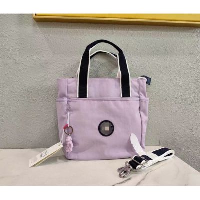 【พร้อมส่ง】Kiplingϟ กระเป๋าสะพายไหล่ แบบนิ่ม สีชมพู สีม่วง ขนาดเล็ก แบบพกพา ใช้ได้สองแบบ Ki3613 2023
