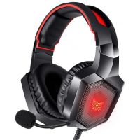 RUNMUS Headphone Gaming LED K8สำหรับ PS5 PS4 Xbox หนึ่งหูฟังสำหรับคอมพิวเตอร์พร้อมระบบตัดเสียงรบกวนรอบทิศทางครอบหูชุดหูฟังพร้อมไมโครโฟน