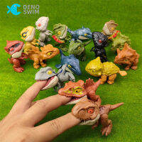 ของเล่นไดโนเสาร์รุ่น Triceratops ไทรันโนซอรัสของเล่นไดโนเสาร์กัดนิ้วของเล่นวันเกิดของเด็ก