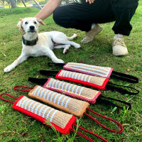 ทนทานสุนัข Tug of War Interactive สุนัข Jute กัดหมอนแขนเคี้ยวของเล่นสำหรับ Malinois German Shepherd Pet Play Toy-lihaibo2