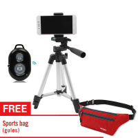 Kingdo Tripod 3110 ขาตั้งกล้อง 3 ขา ขาตั้งมือถือ สูง1035mm （ฟรี รีโมทบลูทูธ + ถุงผ้าสำหรับใส่ขาตั้งกล้อง + หัวต่อมือถือ+ ฟรีหูฟังบลูทู+กระเป๋าคาดเอวกันน้ำ）