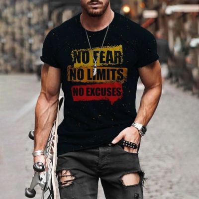 Mens Printed Short Sleeve T-shirt Loose And Breathable Fitness And Sports Streetwear 100% Cotton Gildan