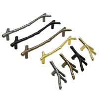 Feng Ye Fashion Tree Branch Handle Door Cabinet Kitchen Drawer Handles For Furniture 96mm 128mm Dresser Dloset Pulls Hardware