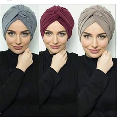 【YF】 muslim women suede inner hijab caps female head wrap scarves turbante mujer india africain hat turban femme musulman