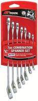 ชุดประแจปักตาย-หัวแหวน 7 ชิ้นเรียบ - SPANNER SET - 7PC COMBINATION