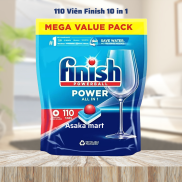 Viên rửa bát finish 110 viên 10 in 1 mới viên rửa bát finish muối finish