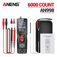 Aneng An998อัตโนมัติดิจิตอล6000เครื่องเครื่องตรวจจับมัลติมิเตอร์แบบมืออาชีพไฟฟ้าวัดระยะอัตโนมัติ Ac/dc โวลต์มิเตอร์อุณหภูมิโอห์ม Hz