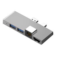 USB3.1 USB-C Hub Docking Station Gen1 4K -Compatible SD/TF Card Reader RJ45 6In1 Converter for Microsoft Surface