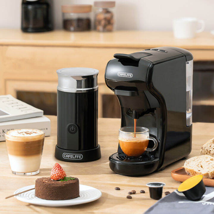 Cafelffe 3in1 MultiFunction Capsules Coffee Machine 19 Bar Pressure