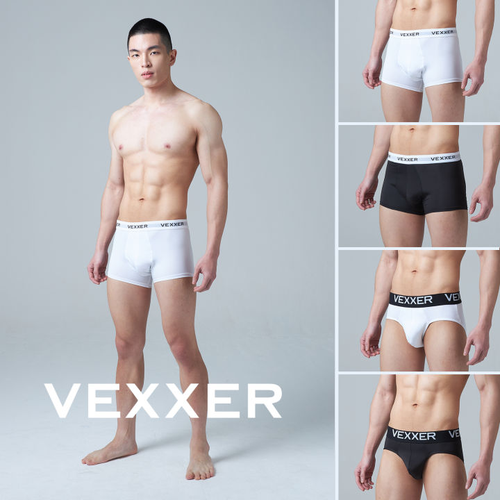 vexxer-undewear-trunk-x01-สีขาว-กางเกงใน-ลดการเสียดสี-ระบายอากาศได้ดี-กางเกงในชาย-กางเกงชั้นในชาย-boxer-บ๊อกเซอร์