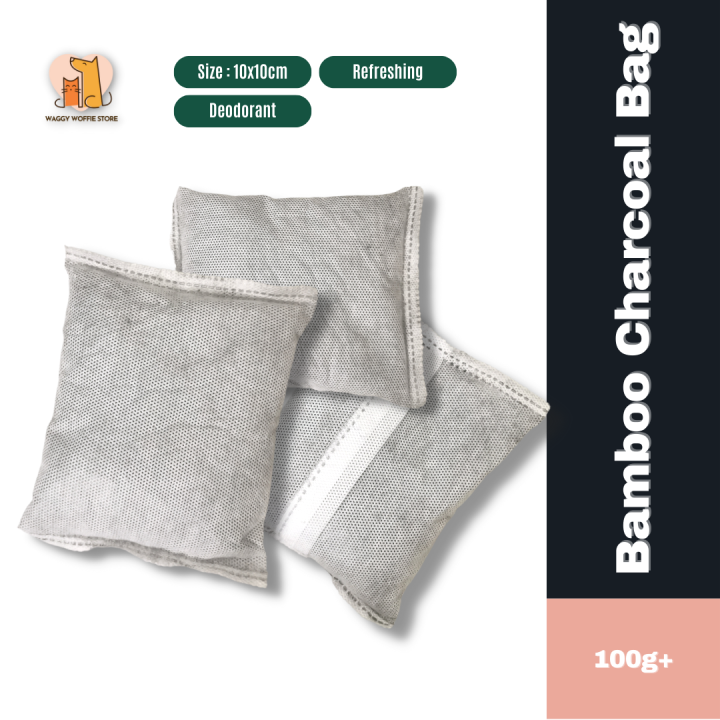 Waggy Woffie Store Bamboo Charcoal Bag 100g Deodorant bags absorb