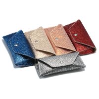 Personality Portable Sequin Sunglasses Leather Cover Eyeglass Case Sunglasses PU Mirror Box