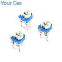 50pcs Potentiometers RM065 Horizontal Trimpot Blue White Adjustable Variable Resistor Kit 103 10K ohm