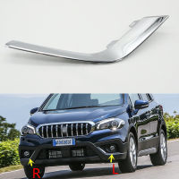 ของแท้ด้านหน้าหมอกโคมไฟ Chrome Trim ฝาครอบ Garnish สำหรับ Suzuki SX4 S-Cross lift SX4 Crossover 2016-2021