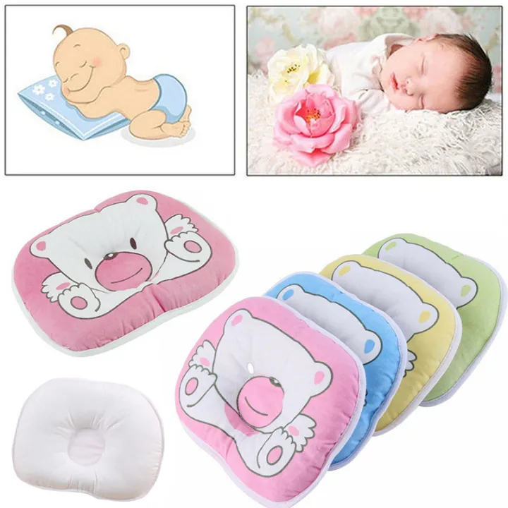 Newborn Baby Cot Pillow Prevent Flat Head Memory Foam Cushion Sleeping