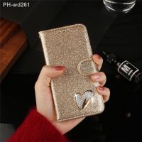 Love Jewell Phone Case For Samsung Galaxy A52 A50 A40 A70 A20E A51 A71 A21S A12 A 50 A30S A72 Glitter Bling Leather Flip Case