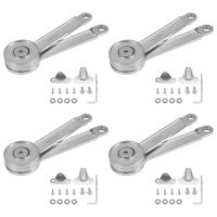 4Pcs Hydraulic Randomly Stop Hinges Kitchen Cabinet Door Support Rod Adjustable Hinge Furniture Wardrobe Lift Up Flap Stay Hardware Accessories