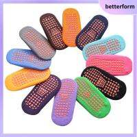 BETTERFORM ชายหญิง ฝ้าย การจ่ายเท้า ระบายอากาศได้ จุดกาว ยางกันลื่น ถุงเท้าชั้น ถุงเท้าการศึกษาปฐมวัย