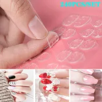 240pcs Double Side Adhesive Glue Tape Nail Foil Stickers Transparent False Fake Nails Art Decoration Tools Naklejki Na Paznokcie Adhesives Tape