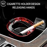 hot！【DT】  Car Ashtray Multi-function One-button Lid Smoke Ash HoldsTH