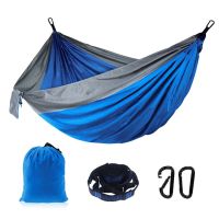 Outdoor Camping Double Hammock 2 Persons Portable Backpacking Climbing Hiking Picnic Backyard Hammock Sleeping Pads