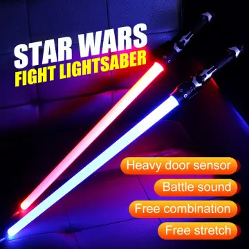 7-Color Rechargeable Lightsaber for Boy Kids LED Light FX Sound Effect Laser  Sword Toy Extendable Light Sabers for Cosplay 