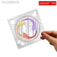 ▤✣◑ Multifunction Rotatable Drawing Template Art Design Construction Architect Stereo Geometry Circle Drafting Measuring Scale Ruler