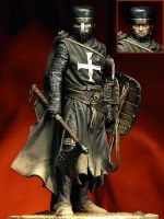 Resin Figure Model Kit Unassambled 118 Knight Hospitaller 90mm Unpainted collect Figure Building Kit