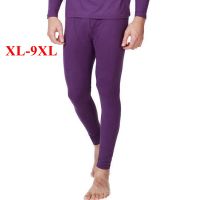 FAISIENS Plus Size Leggings Bottom Men Thin Elastic 6XL 7XL 8XL 9XL Male Soft Black Gray Purple Red Underwear Thermal Pants