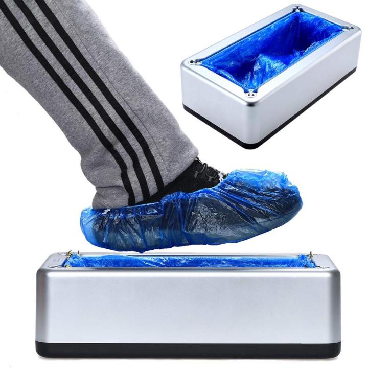 automatic-disposable-shoe-cover-waterproof-overshoes-dispenser-portable-hand-free-machine-for-home-office-supermarket-factory