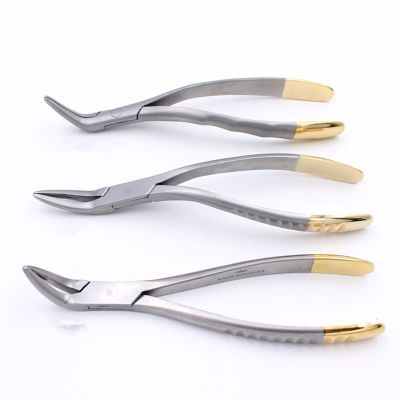 ▥ Dental Forcep Root Fragment Minimally Invasive Extraction Tooth Pliers Instrument Curved Maxillary Mandibular Teeth
