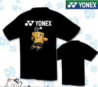 YONEX เสื้อแบดมินตันแห้งเร็วเสื้อยืดแบดมินตันเสื้อยืดลายอักษรจีนกีฬาสำหรับทั้งหญิงและชายพิมพ์ลายส่วนตัวระบายอากาศได้ดี