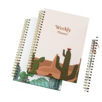 2023 Cute Weekly Schedule A5 Notebook with fresh pattern for a nice mood writting Laptop Stands