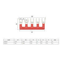 บล็อกแถบขั้วต่อ400V 25A แถบชนิดส้อมกั้นสำหรับการประชุมเชิงปฏิบัติการโรงงาน