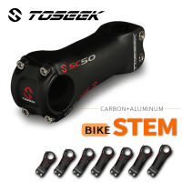 TOSEEK SC50คาร์บอนจักรยาน Stem มุม6/17องศา Clamp31.8mm * 80-100มม. Super Strength Ultra Light คาร์บอน Mountain/Road Bike Stem