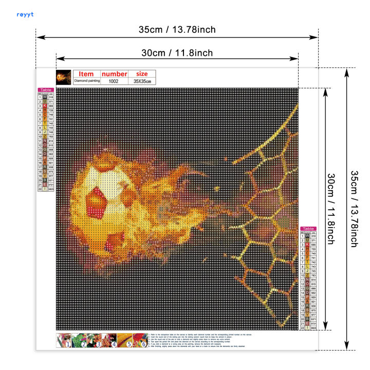 ghj-ภาพวาดประกายเพชรลายเปลวไฟรูปฟุตบอลเครื่องประดับบ้านงานศิลปะ-diy-สำหรับแต่งห้องครัวในบ้านออฟฟิศ