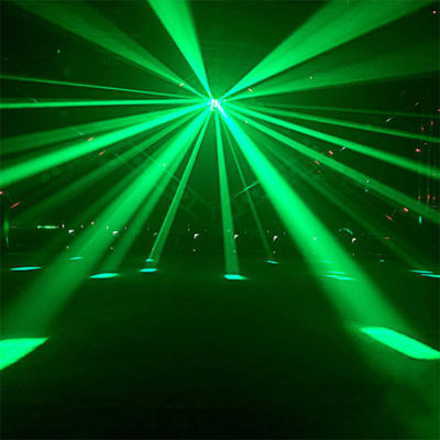 LED สามชั้นผีเสื้อลำแสงเลเซอร์แสงรูปแบบคู่เวทีแสงผลเสียงเปิดใช้งานดีเจปาร์ตี้ดิสโก้แฟลช S Trobe โคมไฟ