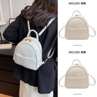 Summer large-capacity backpack ladies 2023 new simple all-match schoolbag college students travel backpack 【QYUE】