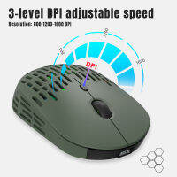 Laptop Desktop Professional Computer Mouse 2.4GHz Wireless Mouse RGB LED Backlight Mice Hollow Out Design with USB Receiver