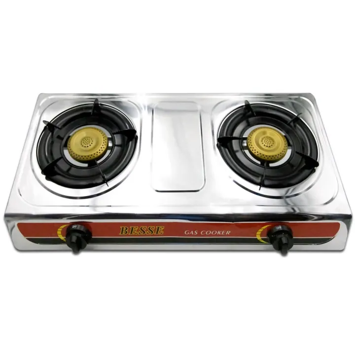 LPG Stove Heavy Duty Double Burner Gas Stove Stainless Steel Body ...