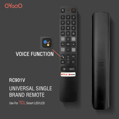 RC901V FMR1 Smart Voice Remote Control Bluetooth RF Netflix Network Button For TCL Android 4K LED Smart