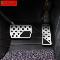 Carmilla Stainless Steel Car Gas Brake Pedal Cover AT Pedals for Dodge Durango 2011 2012 2013 2014 2015 2016 2017 2018 2019