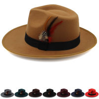 Men Women Panama Hat Heart Top Wide Brim Sunhat Feather Band Fedora Cap Trilby Jazz Travel Party Street Style Size US 7 14 UK L