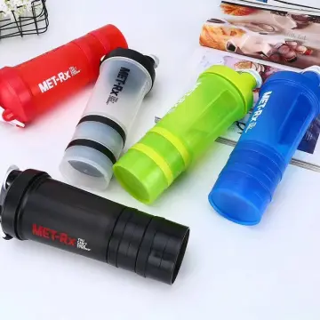 3 Layer Shaker Bottle Protein Powder Cup with Shaker Ball Sports